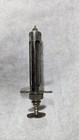 Lot Of 5 Metal   Glass Veterinary Medical Syringes Glass Barrels   Instrument 
