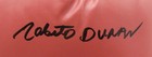 Roberto Duran Autographed signed Boxing Glove  right  Jsa 180813