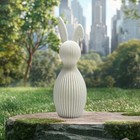 Minimalist Bunny  Sculpture - Cute Modern Rabbit Home Decor Flgurine 