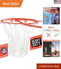 Professional Quality 12-loop Basketball Hoop Net - Heavy Duty   Weatherproof