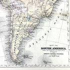 Antique Illustration Color Map Of South America Encyclopedia 1901