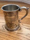 Masters Golf Augusta National Golf Club Engraved Pewter Mug Cup Very Rare Pga