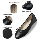 Alpine Swiss Iris Womens Ballet Flats Classic Bow Slip On Comfortable Shoes