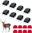8 Pcs Black Deer Whistles Cars Trucks Motorcycles  Animal Alert Device