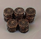 10 Pirate Skull Coins Aztec Gold Treasure Tokens Antique Style 3 8cm Party