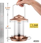 Bird Feeder Metal Squirrel Chew-proof Bird Feeders For Outdoors Hanging Outside