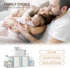 Baby Diaper Caddy Changing Table Organizer- Clear Acrylic Storage Wipe Dispenser