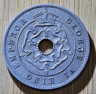 1942 Southern Rhodesia 1 Penny - George Vi 