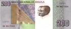 Angola 200 Kwanzas 2012 - Tchimbue Falls  P154a  Unc  Very Rare