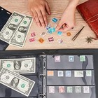 20 Sheets Stamp Pages Collector Stamp Collecting Album Binder Standard 9 Hole   