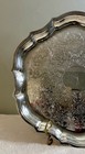 Vtg Oneida Usa Silver Plated Ornate Design 13    Round Serving Tray platter 