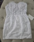 Bridal Corset Mini Dress Short Bachelorette Shower Wedding Honeymoon 10 White