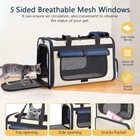 Soft Sided Pet Carrier 18 5    Foldable Cat Dog Travel Bag Airline Approved 25lbs