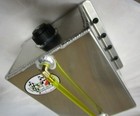 6 Qt Aluminum Oil Tank Universal Vertical Mount Go Kart Fuel Cell Masport Pump T