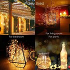 100 200 Led Solar Fairy String Light Copper Wire Outdoor Waterproof Garden Decor