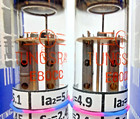 E80cc  a-g 6085  Matched Pair  2pcs  Tungsram  o  Getter Tubes New Nos