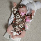 16in Lifelike Reborn Baby Dolls Silicone Vinyl Realistic Newborn Baby Girl Doll