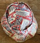 Vintage Budweiser Beer Label Bucket Hat Made In Usa 1980s 1970s Size Fishing