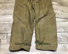 Vtg 40s Ww2 Wwii Us Navy Tanker Bibs Overall Pants Medium Olive Green Ship Deck