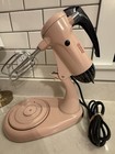 Vtg 1950s Sunbeam Pink Stand Mixer Mixmaster Original Beaters  works  Tested  