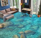 3d Lake Stones Ske3693 Floor Wallpaper Print Decal Epoxy Floor Deco Kay
