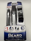 New Wahl Beard Trimmer Kit Bonus Nose Ear Brow Trimmer 5537-1801 Battery