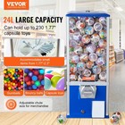 25h Blue Gumball Machine Coin Bank   Vending Dispenser   Vintage Style