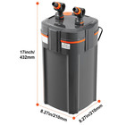 12w Uv Aquarium Canister Filter     Quiet Fish Tank Filter Fo12w Uv Ar 100 Gallons