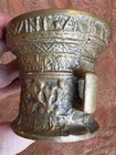 Antique Old Cast Metal Bronze Apothecary Pharmacy Medicine Medical Mortar
