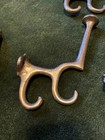 Vintage Industrial Koken Barber Rack  Coat Stand Hooks Nickel Original Set Of 8