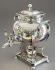 Sheffield Silver Plated Kettle Samovar Hot Water Urn W  Burner   Lion Handles