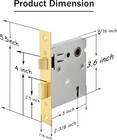 Mortise Lock Set Interior Door  Old Door Lock Replacement Parts  Antique Vintage