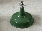 Vintage 1940-50 Goodrich 18  Porcelain Industrial Green Barn Gas Station Light
