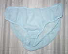 Vintage Panties Bottoms Semi-sheer Chiffon Light Blue Size Large  14-16 