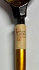 Vintage 1970s Russian Khokhloma Hand Painted Wooden Spoon Folk Art Black 7 5   