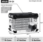 Iceco Apl55 Dual Zone Portable Refrigerator Freezer Bluetooth Controlled For Car