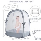 Runnzer Baby Pack N Play Tent Canopy - Child Safety Crib Net Playard Pop Up Mesh