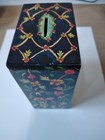New Vintage Tzedakah Charity Box Floral Hand Painted Wooden Judaica Flowers Wood