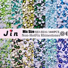 Rhinestone Mix Ss3-ss16 Non-hotfix Flatback Diy 3d Nail Art Glitter