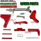 Aggressive Arms Red Upper   Lower Slide Parts Kit For Glock 19 Gen 1 2 3 Upk Lpk
