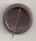 Scarce  Vintage 1928 Bulletin  Marble Shooter  Pin Advertising Newspaper Pinback