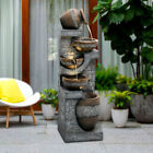 42 5 inch Garden Outdoor Water Fountain Yard Paito Resin Zen Waterfall Ornaments
