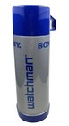 Vintage Aladdin Sony Watchman Thermos Bottle  30 Gray   Blue Promotion Item 10   