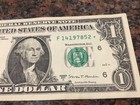 Fancy Serial Number 1 Dollar Bill Star Note Error  Misprint Star   2017 Mint