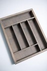 Storage Tray flatware Organizer  Large  Weathered Gray