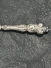 Antique Vintage Victorian Sterling Silver Handle Nail File 3 25   
