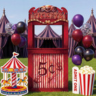 4 92 Ft Halloween Creepy Carnival Ticket Booth Photo Prop Circus Carnival Decora