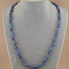 Vintage Venetian Style Old Face Glass   Millefiori Glass Beads Necklace