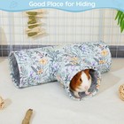 Glittme Guinea Pig Tunnel Washable Hideout Portable Rabbit Ferret Hamster Toys S