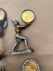 Five Fantasy Pewter Figurines W  Holograms   Pendant Hologram Necklace
